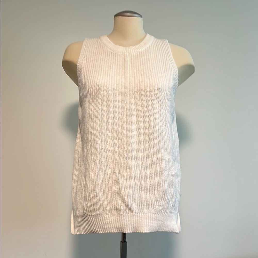 Gentle Fawn White Sleeveless Knit Top